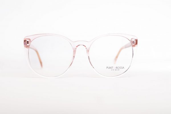 Aro Oftalmico Pasta Rosado Difuminado Transparente Redondo