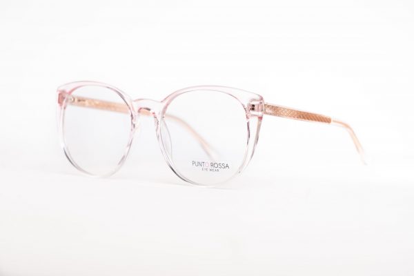 Aro Oftalmico Pasta Rosado Difuminado Transparente Redondo