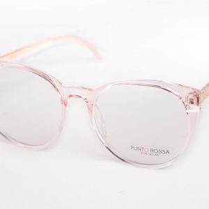 Aro Oftalmico Pasta Rosado Difuminado Transparente Redondo