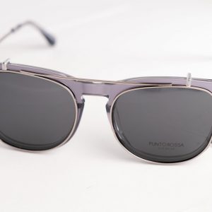 Aro Oftalmico Gris Transparente Clip On
