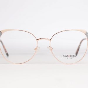 Aro Oftalmico Metal Doradop_detalles Blanco Y Celeste