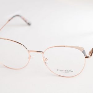Aro Oftalmico Metal Doradop_detalles Blanco Y Celeste