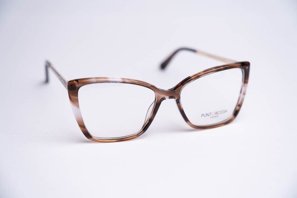 Aro oftalmico mujer pasta marron marmol