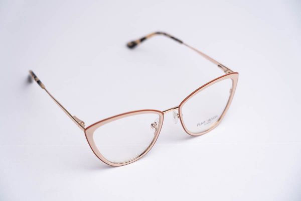 Aros oftalmicos pasta rosa detalla borde cafe
