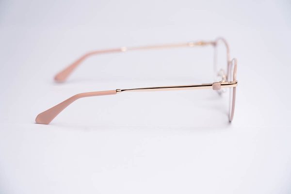 Aro oftalmico metal muje detalles rosa delgador
