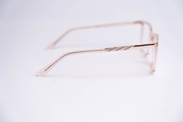 Aro pasta transparente rosa clip on