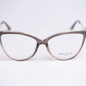 Aro oftalmico mujer pasta gris transparente detalle nivel