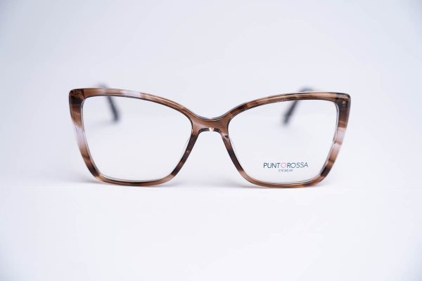 Aro oftalmico mujer pasta marron marmol