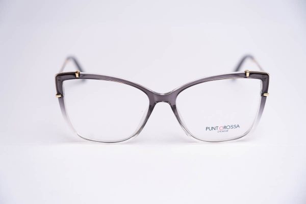 Aro oftalmico mujer gris humo transparente