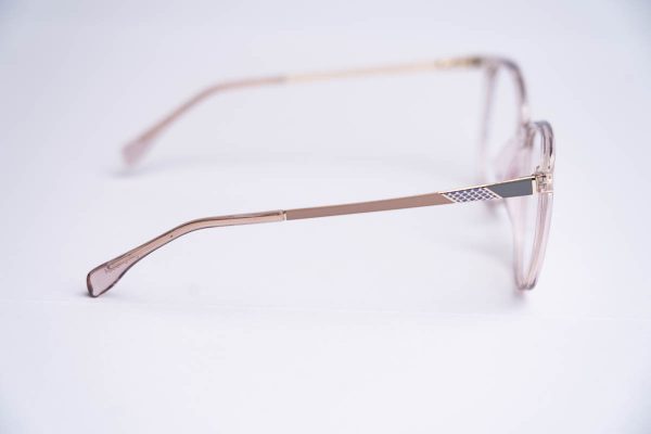 Aros oftalmicos mujer rosa pasta transparente