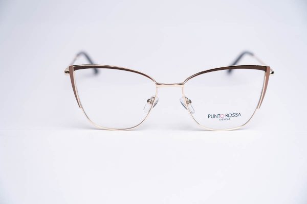 Aros oftalmico mujer metal ayecat cafe/rosa