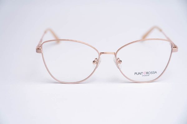 Aro oftalmico metal datalle oro rosa