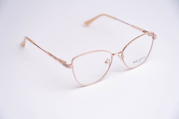 Aro oftalmico metal datalle oro rosa