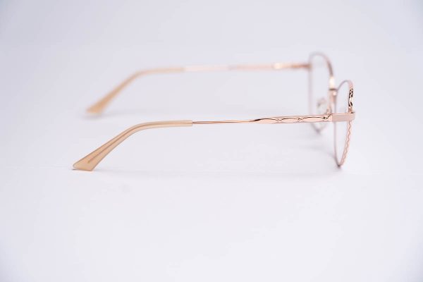 Aro oftalmico metal datalle oro rosa